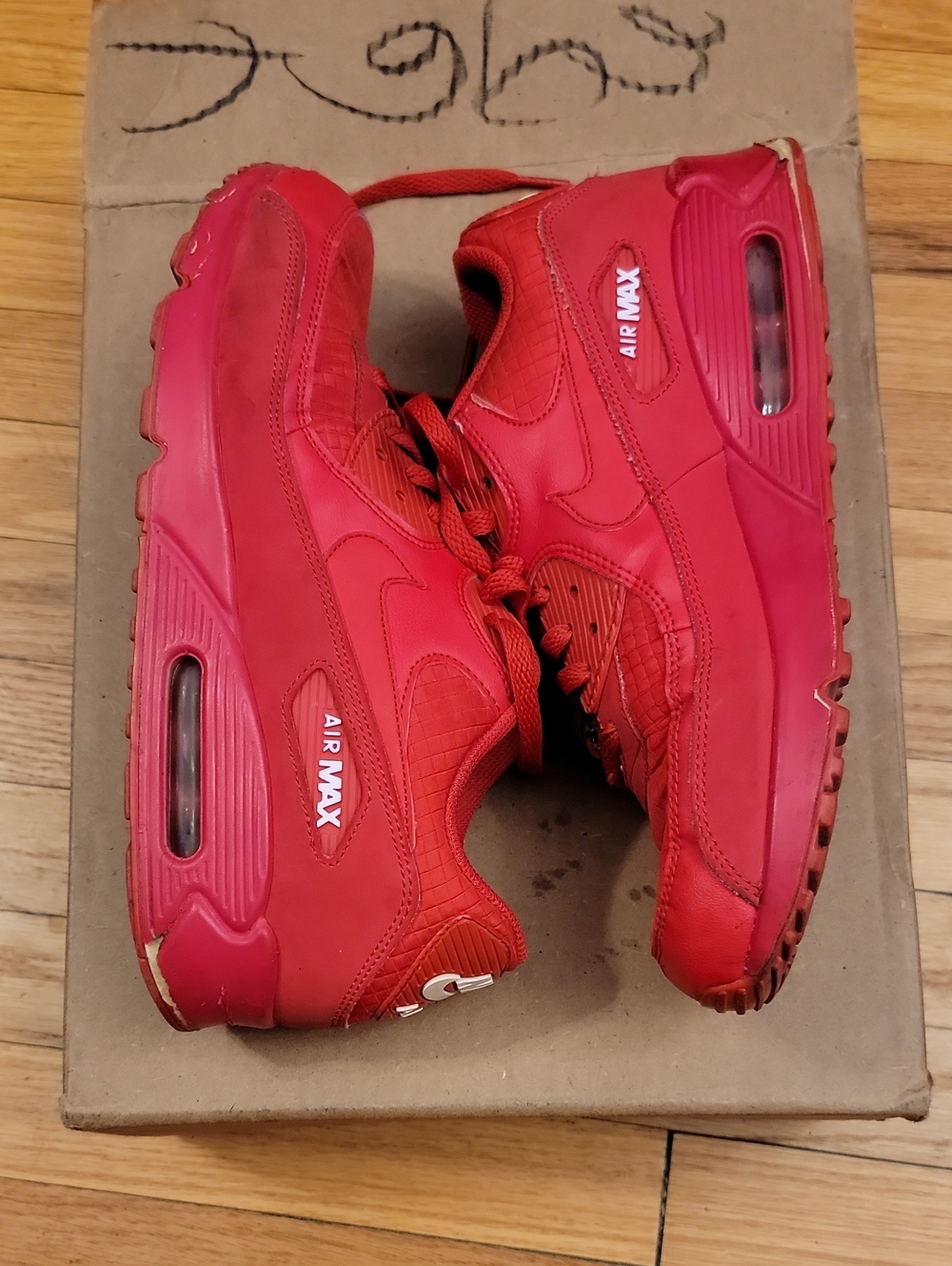 Nike Air Max 90 All-Red Sneakers